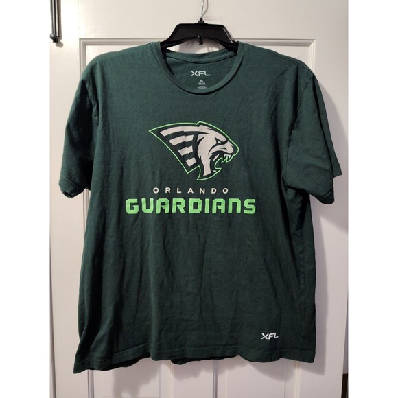 XFL Football Orlando Guardians T-Shirt Mens XL Green Cotton Short Sleeve - Picture 9 of 10